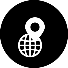 Map Placeholder On Globe Grid Sticker Outline Svg File, Free Vectors File